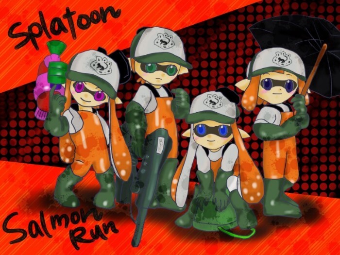 スプラトゥーン2 サーモンラン Procreate シーアペイント